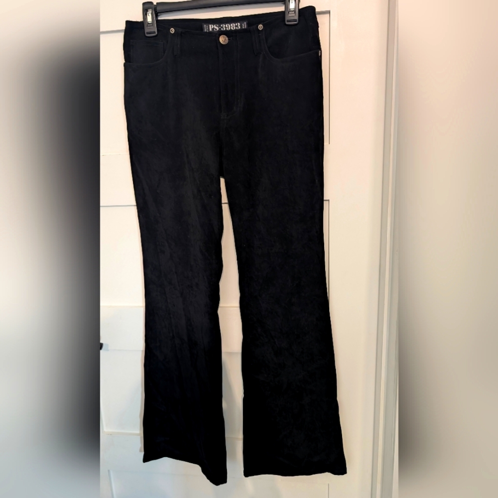 Velvet Flares Black Periscope Pants Y2K